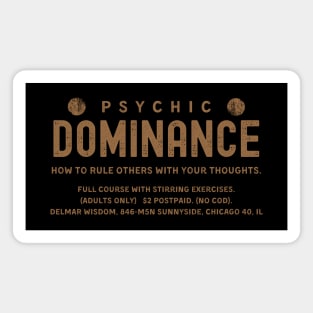 Psychic Dominance Vintage Ad Design Magnet